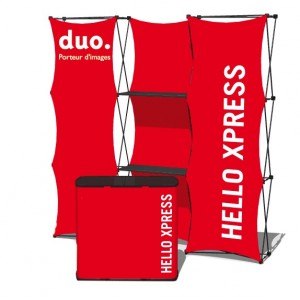 stand parapluie tissu tout-en-un hello.xpress