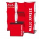 stand parapluie tissu tout-en-un hello.xpress