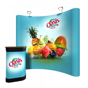 renouvellement de visuel de stand parapluie 2x3 courbe 2